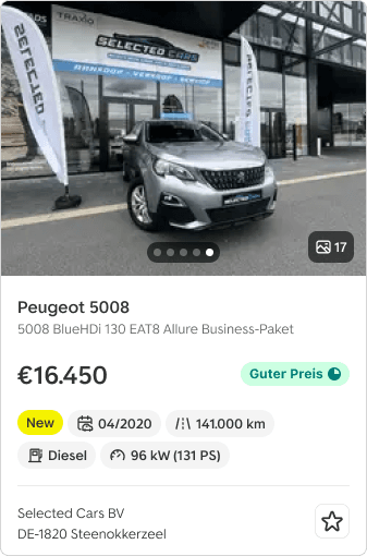 Native app list card after declutter with a different platform-specific balance of imagery and information.