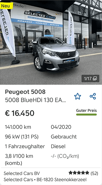 Native app list card before declutter with a denser balance of imagery, details, and controls.